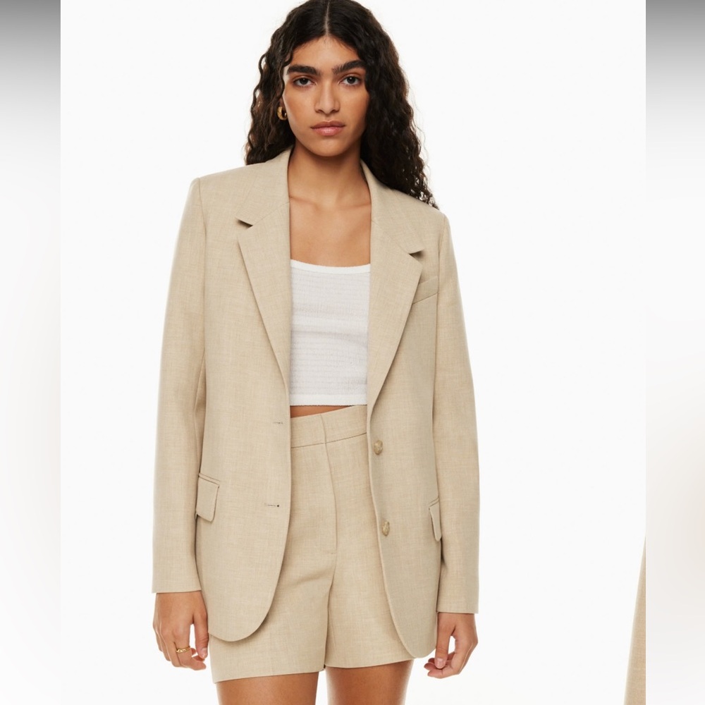 Aritzia Oversized Tan Blazer